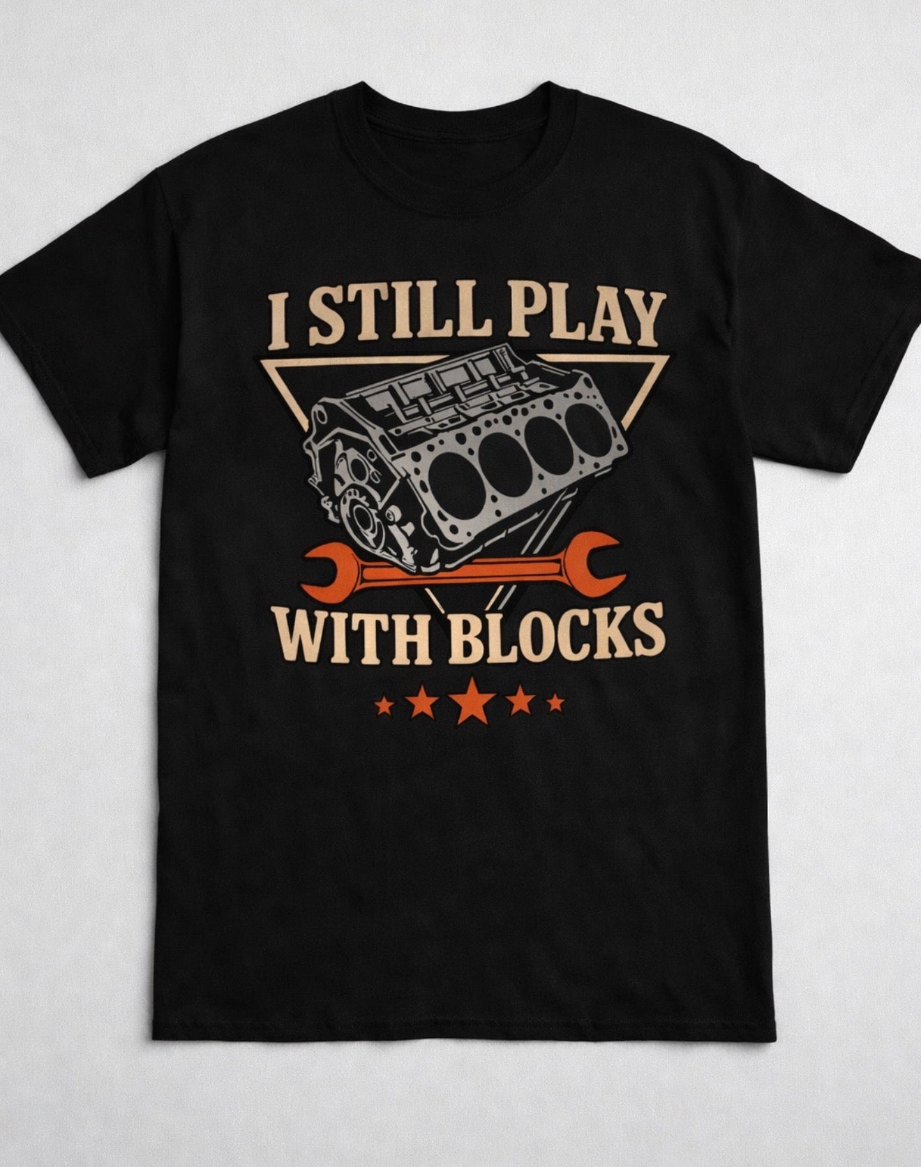 I Still Play With Blocks Tee - White