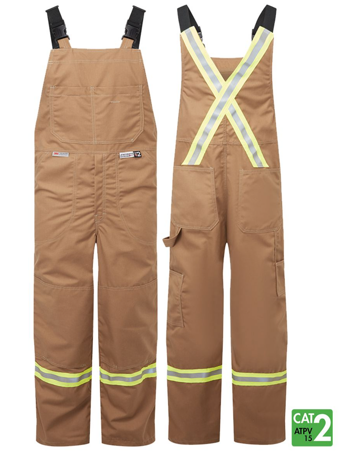 Style 3122 - Avenger 9 oz Duck Bib Pants - Carmel Duck