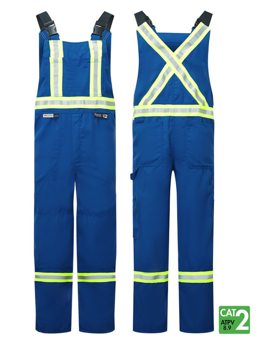 Style 122 - Westex® DH ANTISTAT 6.5 oz Bib Pants - Royal Blue