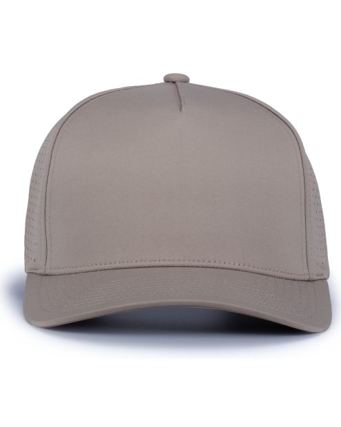 Light grey stone snapback hat