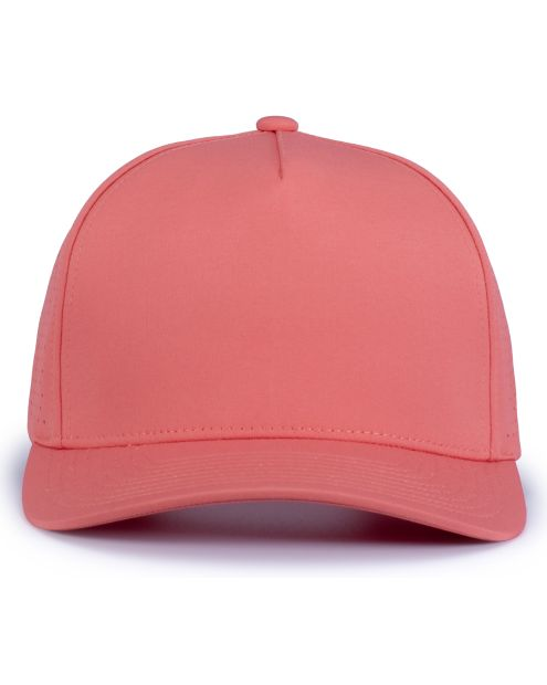 Pink coral snapback hat